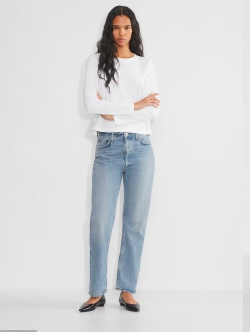 NWOT AGOLDE '90s Pinch Waist straight-leg jeans in light wash Size 29